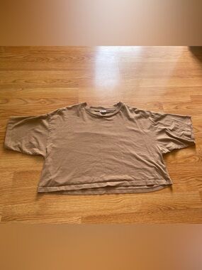 Cotton On Browm Cropped Tee